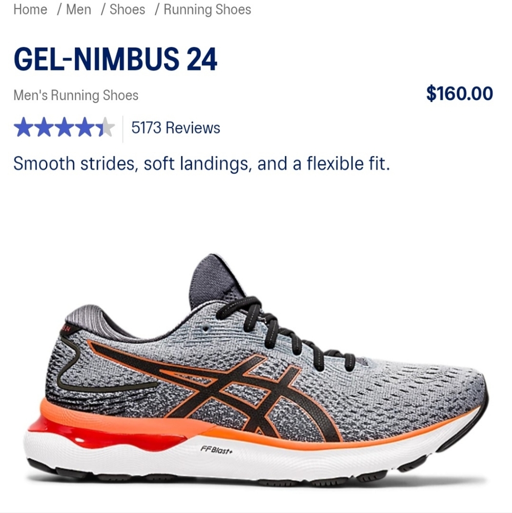 Asics nimbus 24 mens shoes